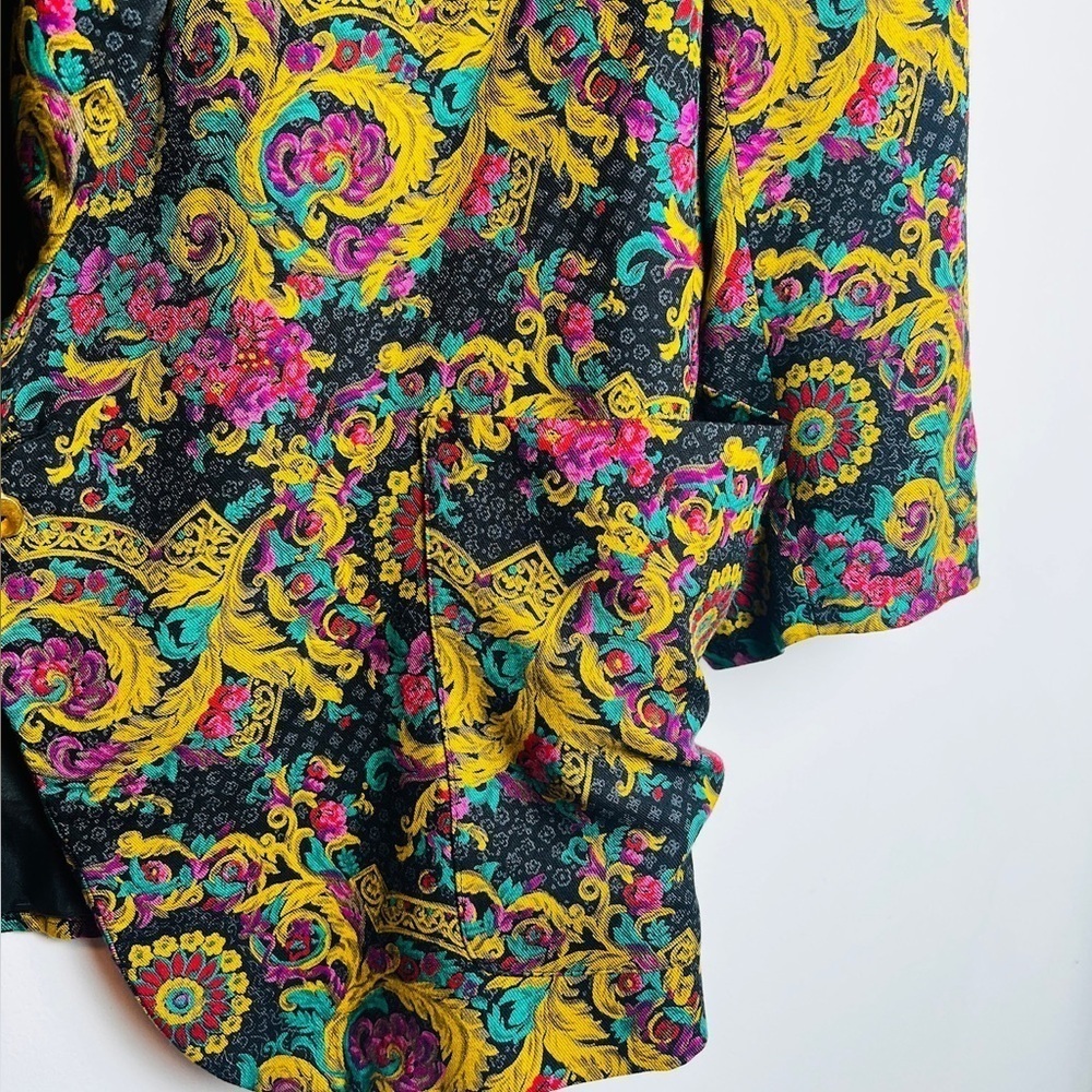 Vintage colorful  Evan piccone colorful blazer 18 - Picture 6 of 9